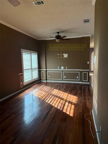 a view of backyard with green space