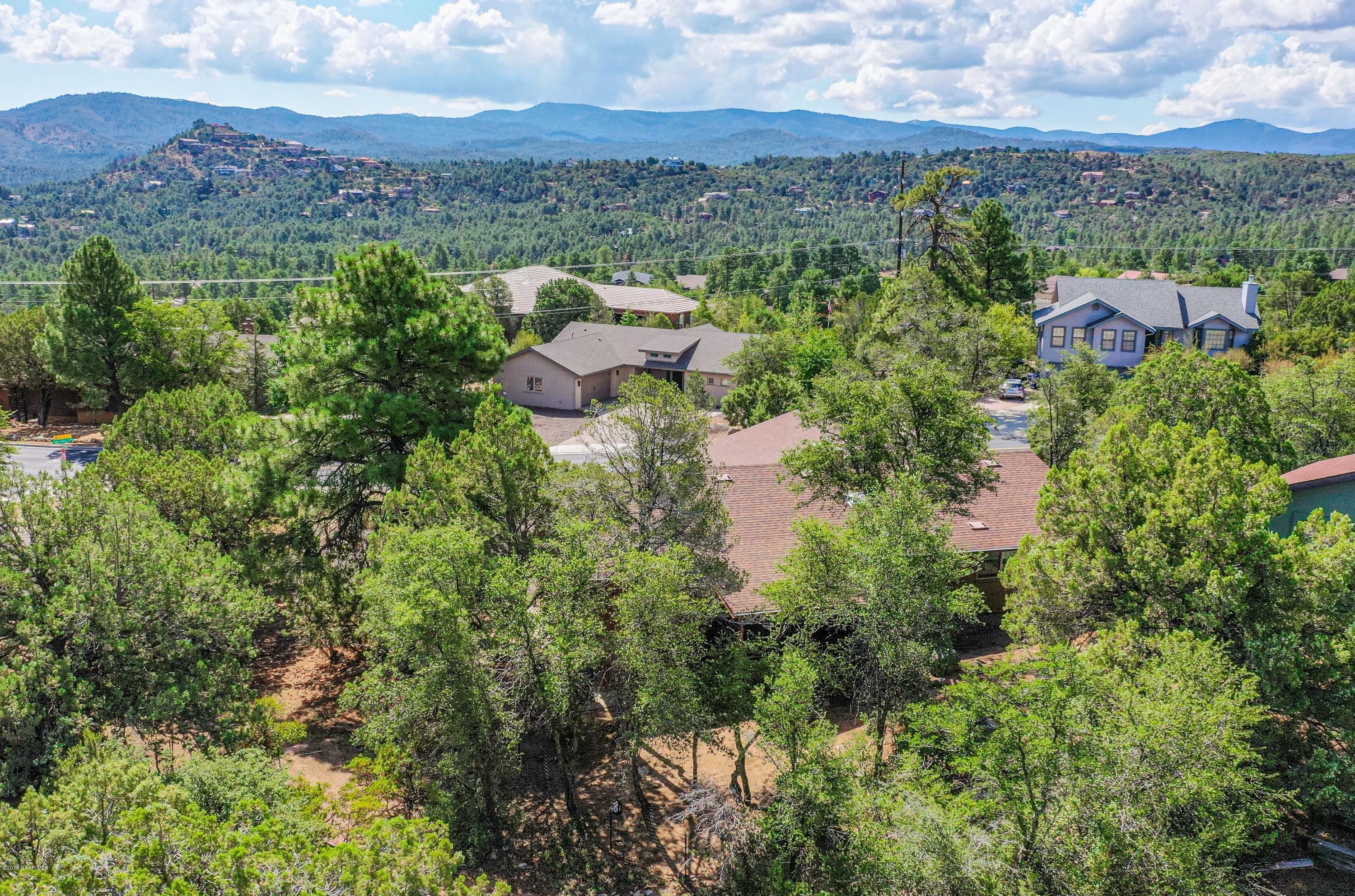 1500 Copper Basin Road Prescott, AZ 86303 - Photo 36 of 42 drone from back corner looking south