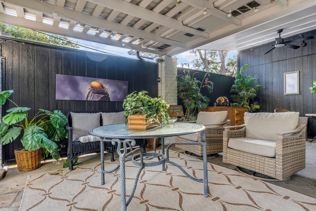 3330 Timberview Road Dallas, TX 75229 - Photo 30 of 39 View of patio / terrace featuring ceiling fan