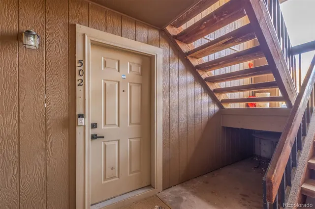 a view of front door