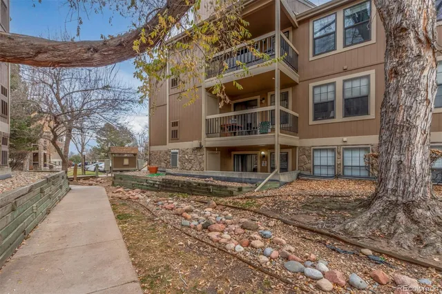 a backyard of a house