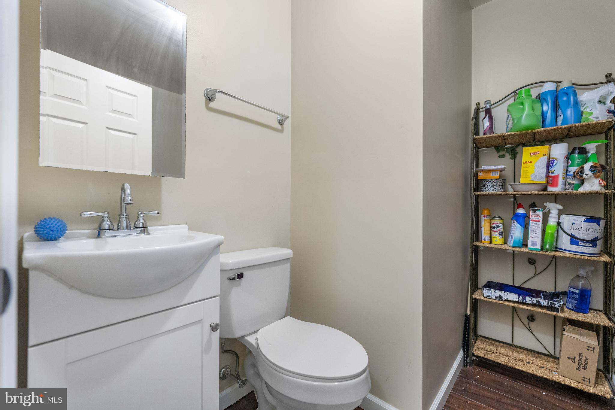 5 Fox Chase Drive Blackwood, NJ 08012 - Photo 17 of 23 a bathroom with a toilet a sink and a mirror