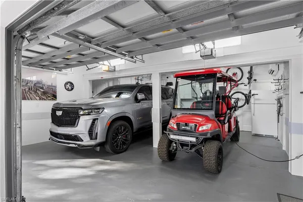 a view of car garage