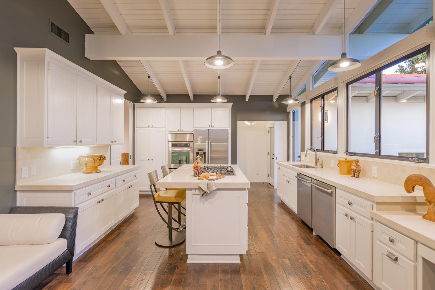 276 Running Ridge Trail Ojai, CA 93023 - Photo 14 of 31 a large white kitchen with a large window