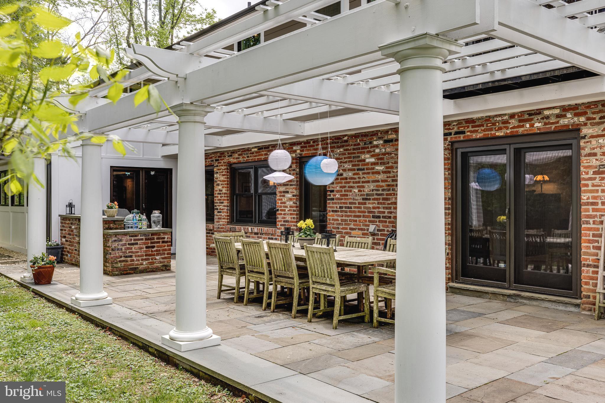 2015 Stone Ridge Lane Villanova, PA 19085 - Photo 25 of 67 Exterior Rear with Flagstone Patio