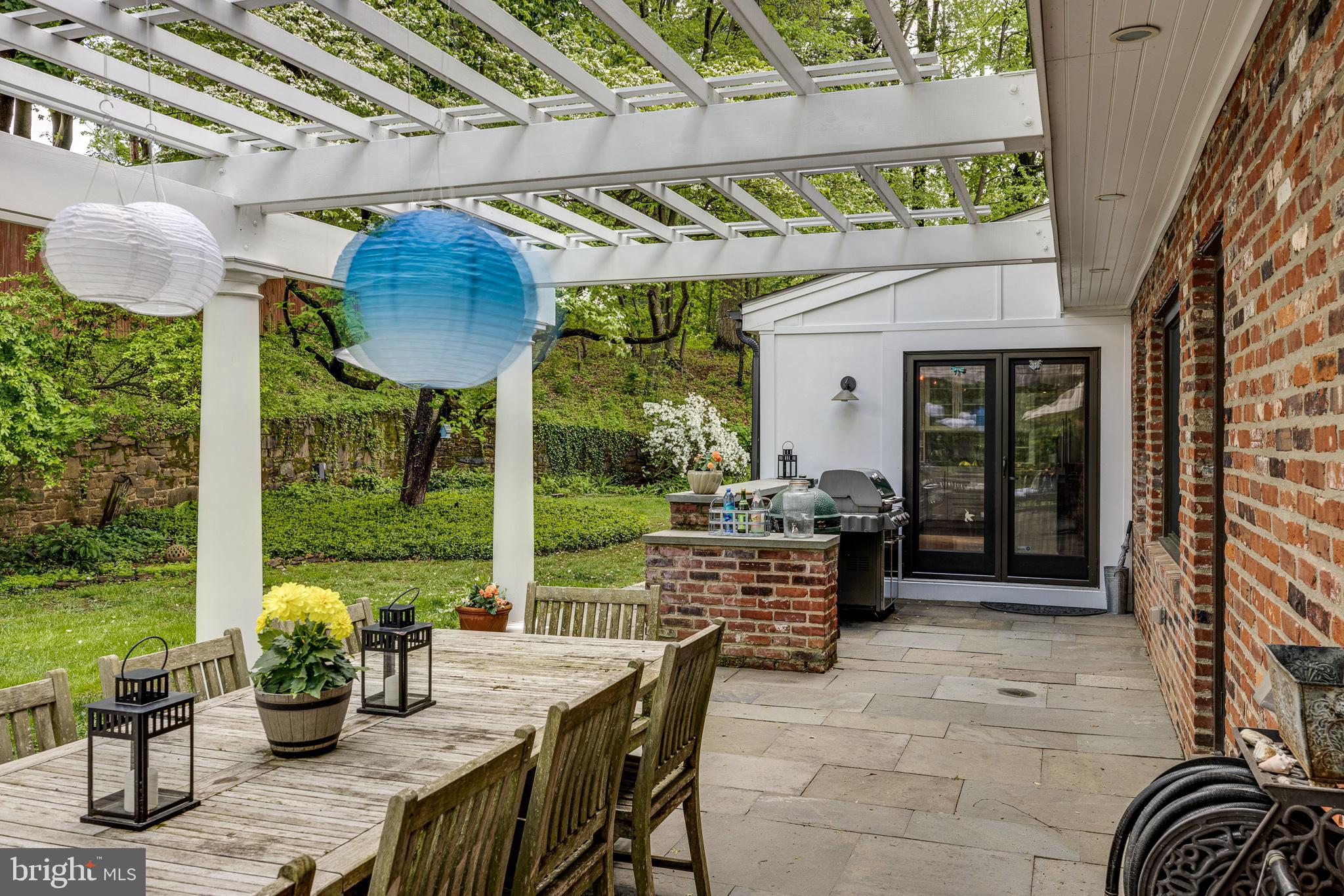 2015 Stone Ridge Lane Villanova, PA 19085 - Photo 26 of 67 Exterior Rear with Flagstone Patio