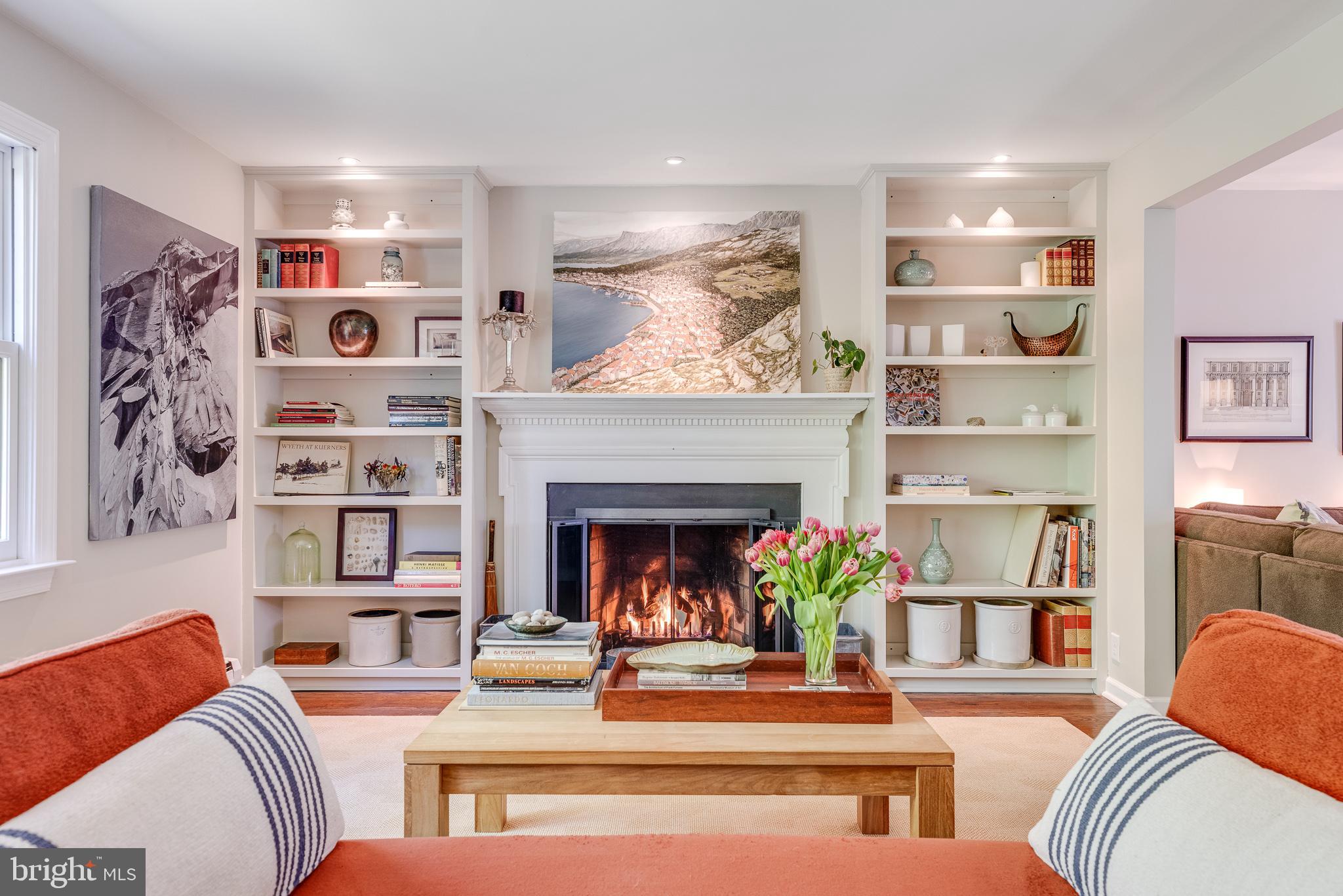 2015 Stone Ridge Lane Villanova, PA 19085 - Photo 4 of 67 Living Room w Gas fireplace