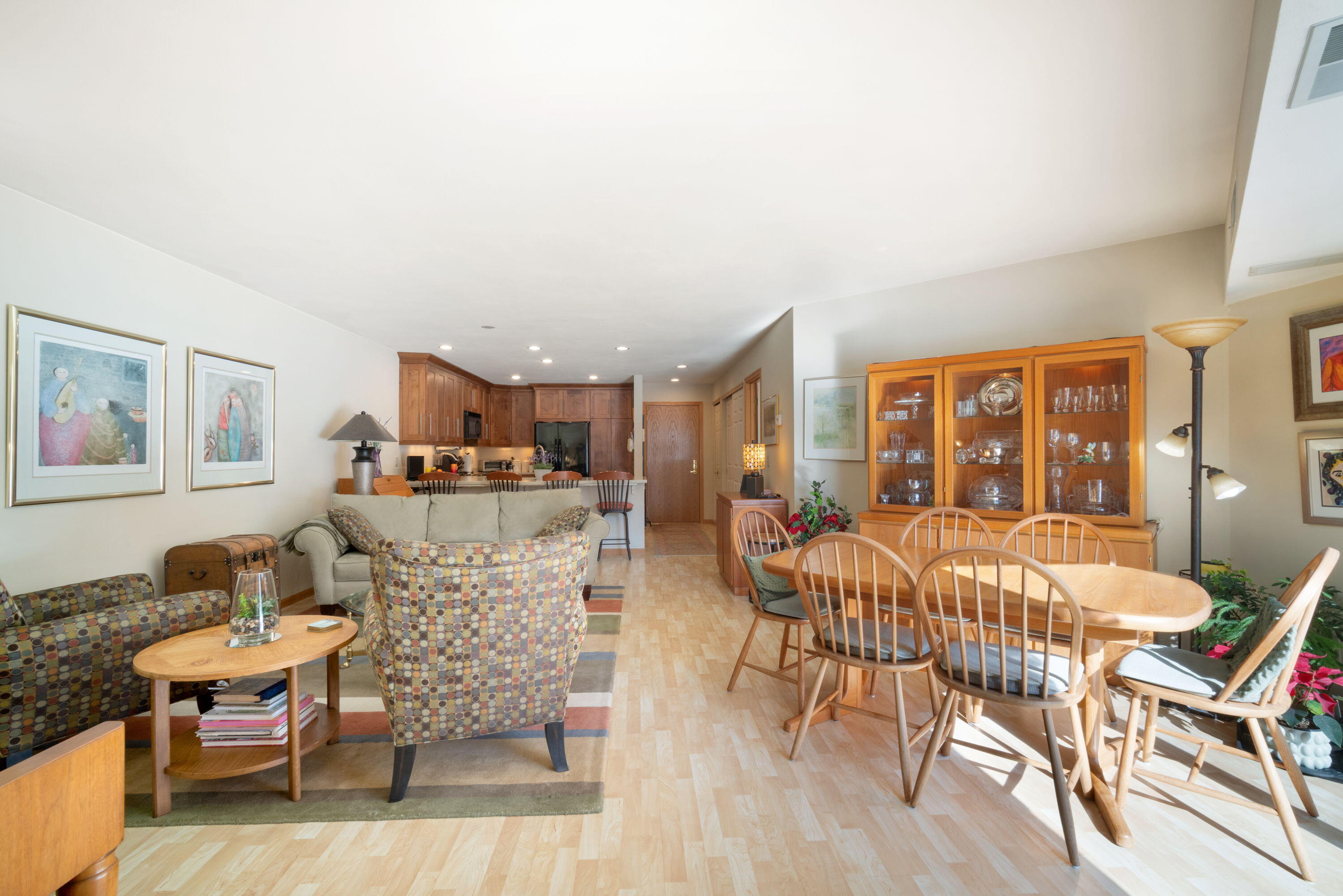 1600 West Green Tree Road, Unit 118 Glendale, WI 53209 - Photo 6 of 27 Open Plan Kitchen/Living/Dining Area