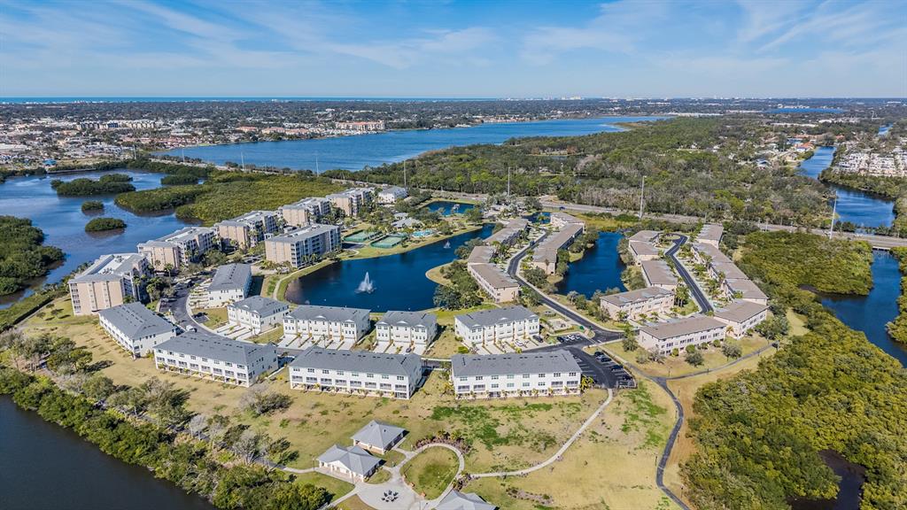 9916 Key Haven Road Seminole, FL 33777 - Photo 39 of 40 an aerial view of a house with a ocean view