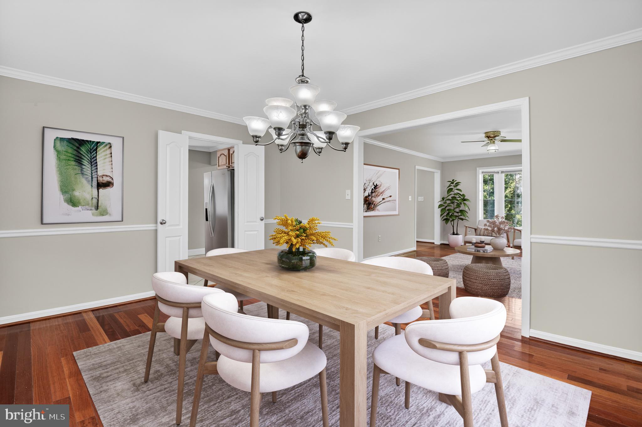 11601 Letterman Way Gaithersburg, MD 20878 - Photo 16 of 53 a view of a dining room with furniture and chandelier