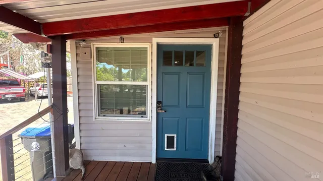 a view of front door of the house