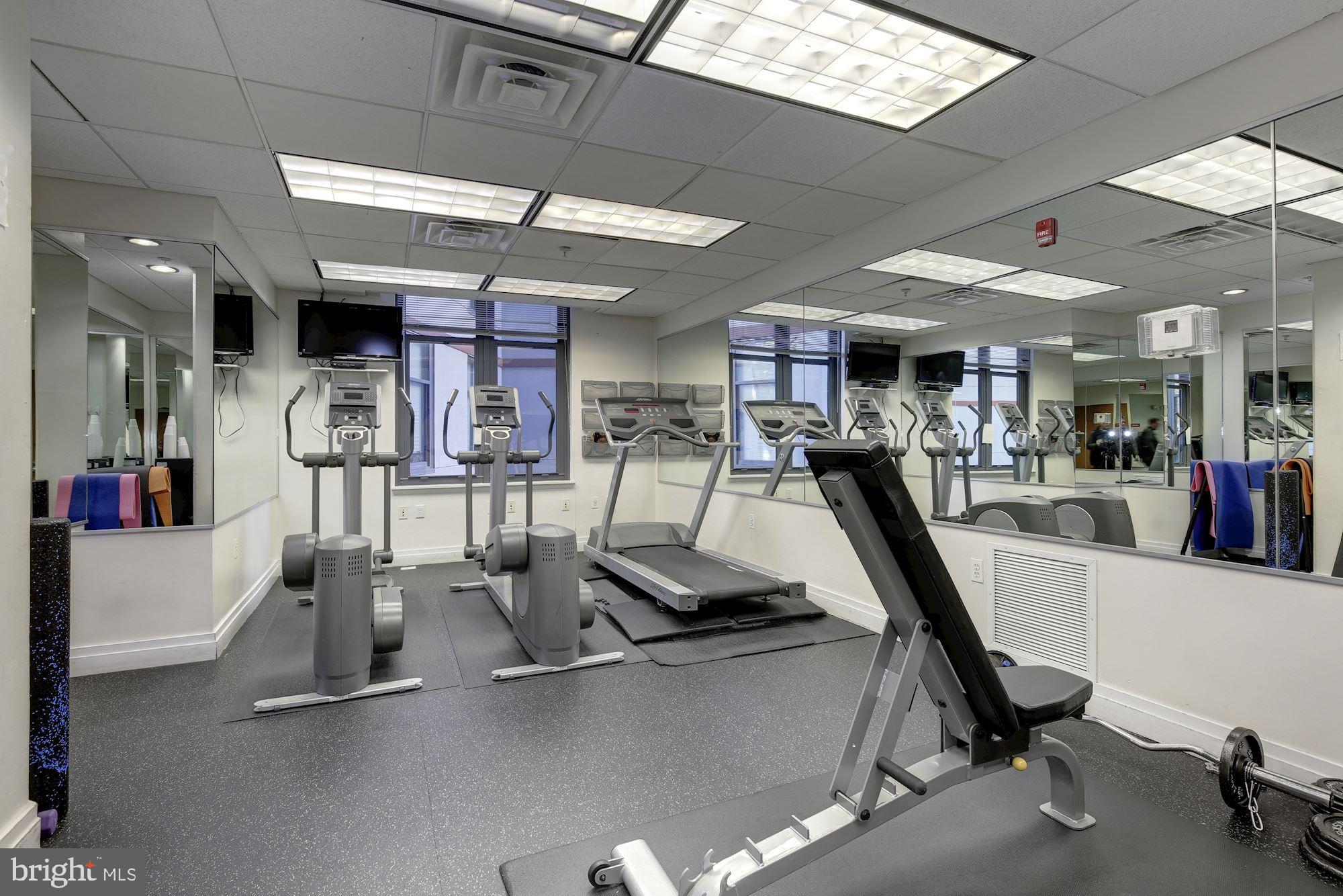 2120 Vermont Avenue Northwest, Unit 402 Washington, DC 20001 - Photo 31 of 41 a view of a room with gym equipment