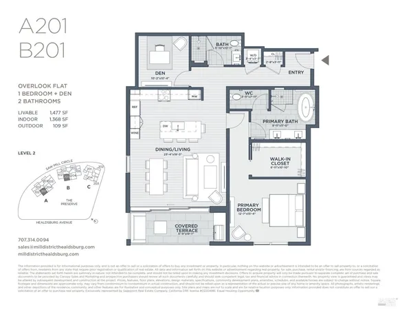 $1,950,000 | 151 Sawmill Circle, Unit 201, Healdsburg, CA 95448