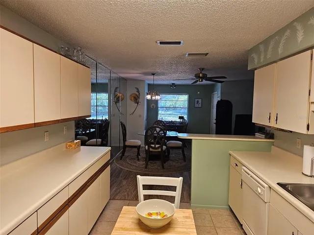 a kitchen with a sink appliances and cabinets