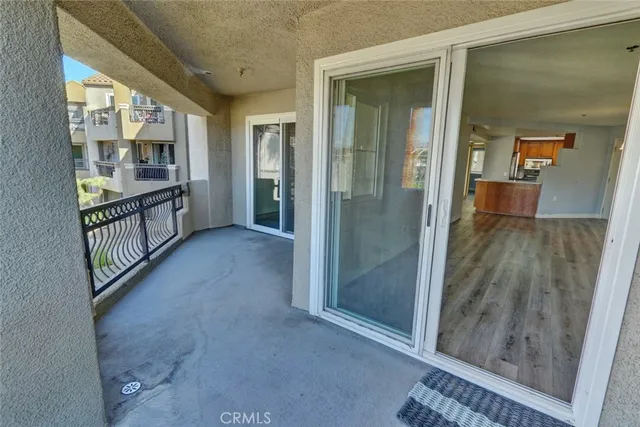 a front view of a house with balcony