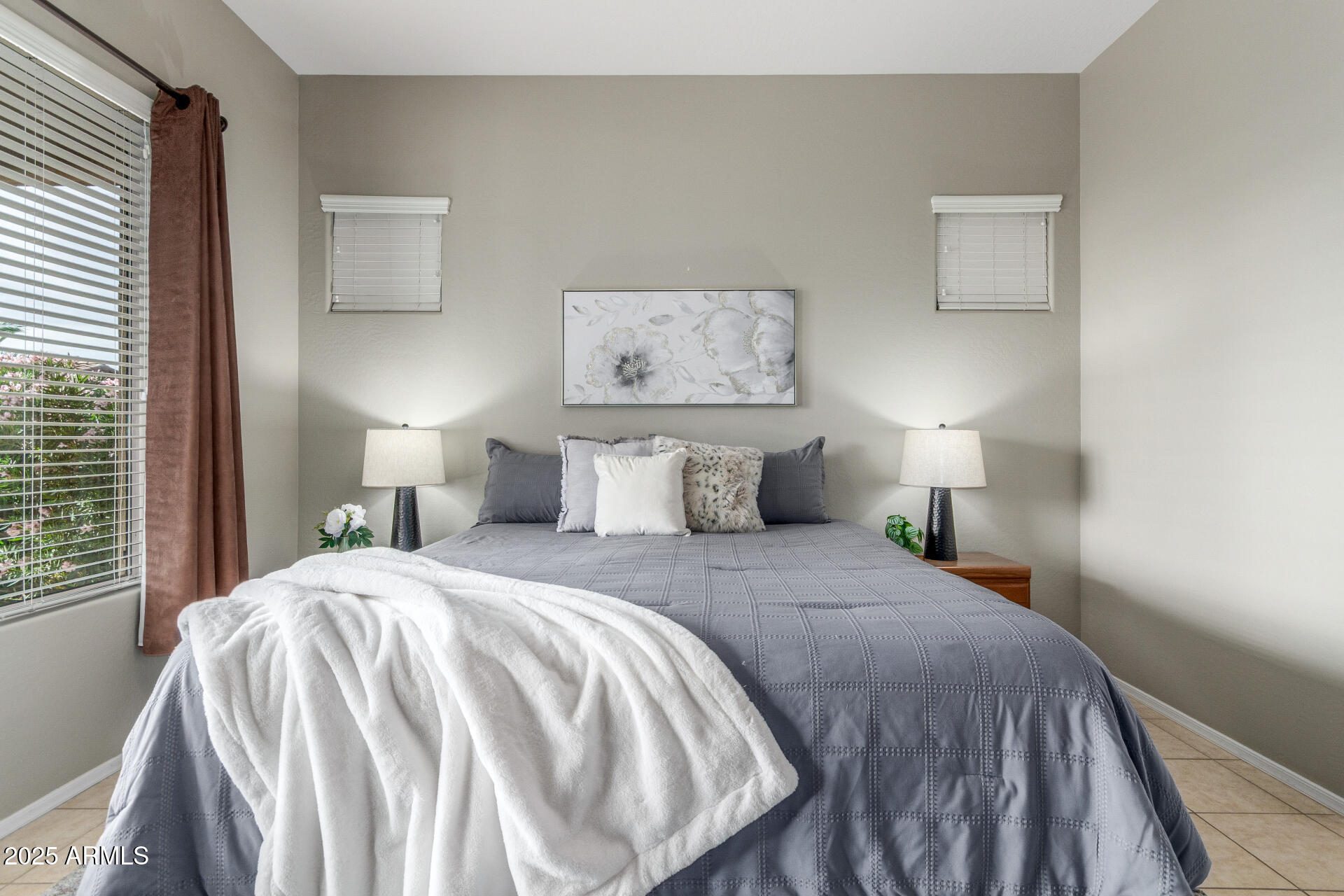 4553 East Narrowleaf Drive Gilbert, AZ 85298 - Photo 14 of 60 a bedroom with a bed and a night stand