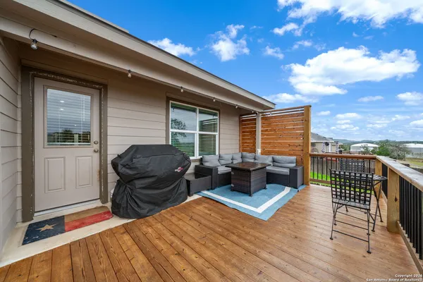 a view of balcony with couch