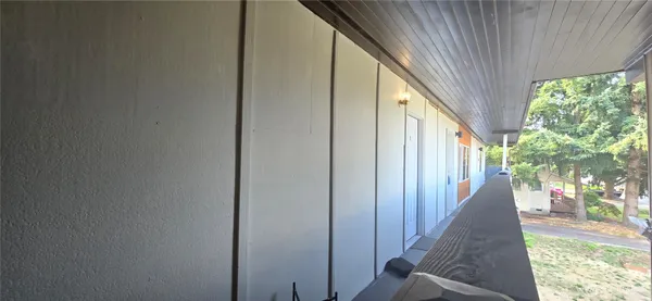 a view of a house with a porch