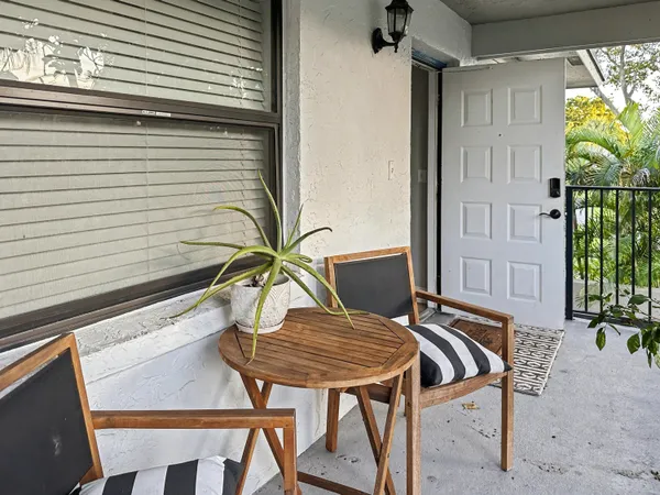 a view of balcony and patio