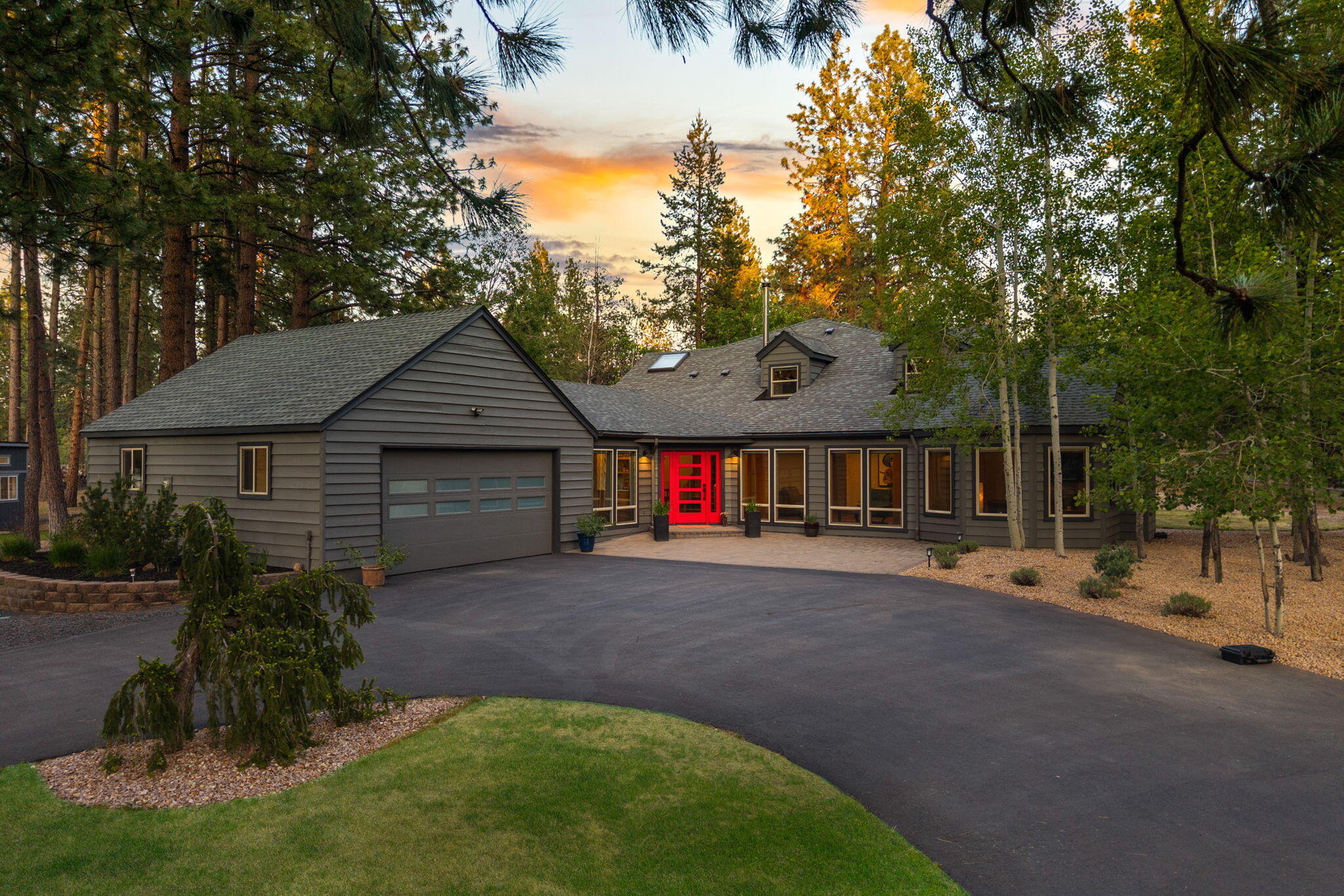 a view of a house with a patio