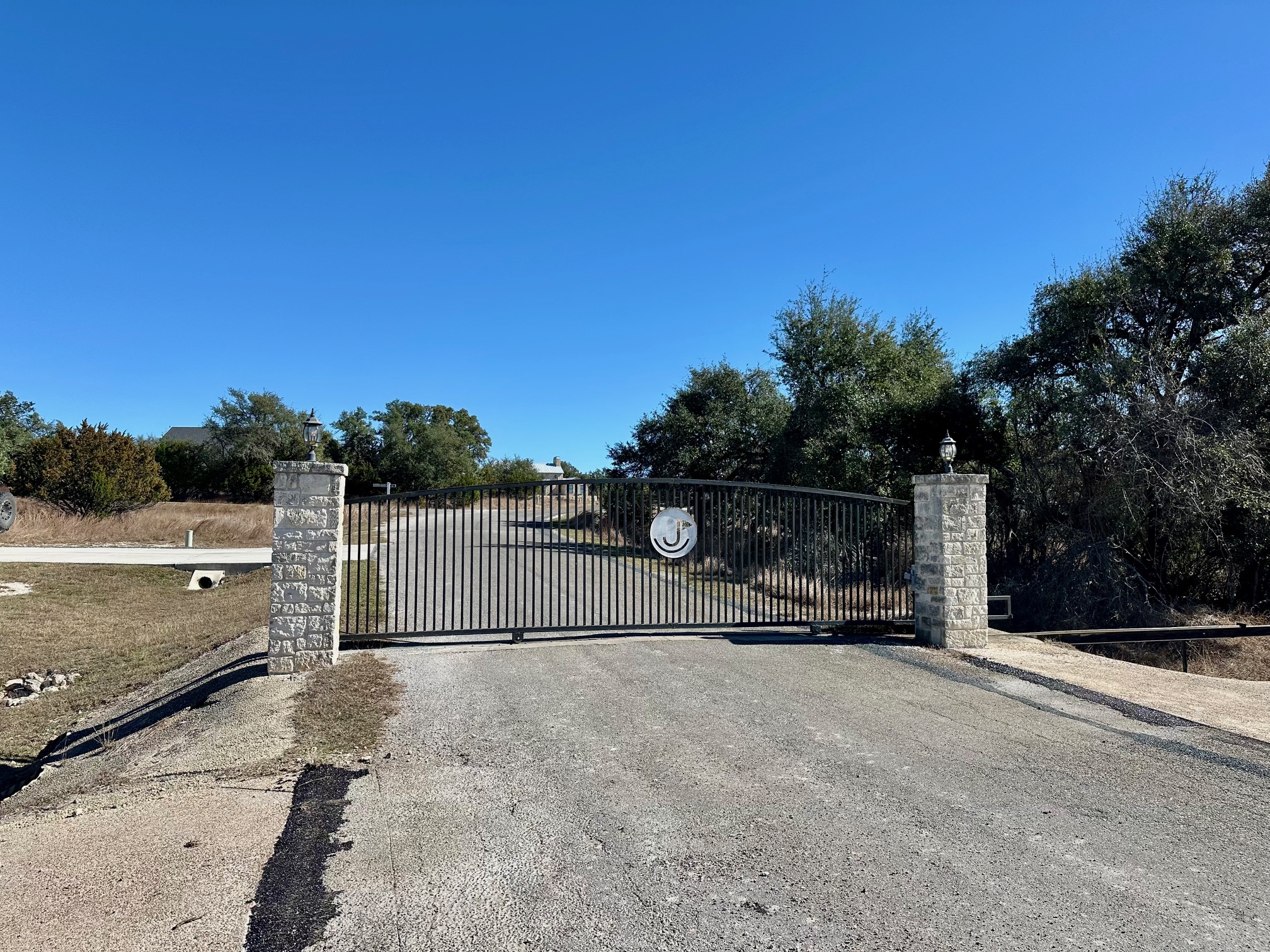107 Jesse Stiff Blanco, TX 78606 - Photo 2 of 16 View of gate that goes to this private section of Rocking J