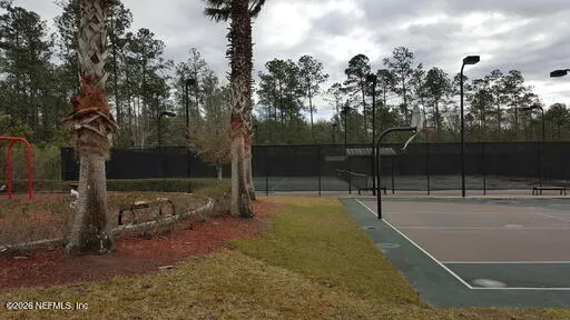 a view of a basketball court