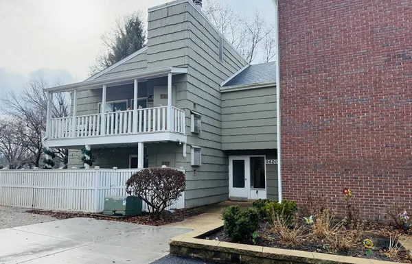 a front view of a house with entryway
