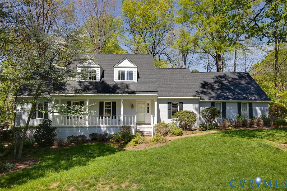 front view of house with a yard