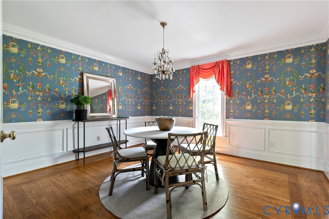 10000 Ramsbury Way Richmond, VA 23238 - Photo 27 of 59 a view of a dining room with furniture window and wooden floor