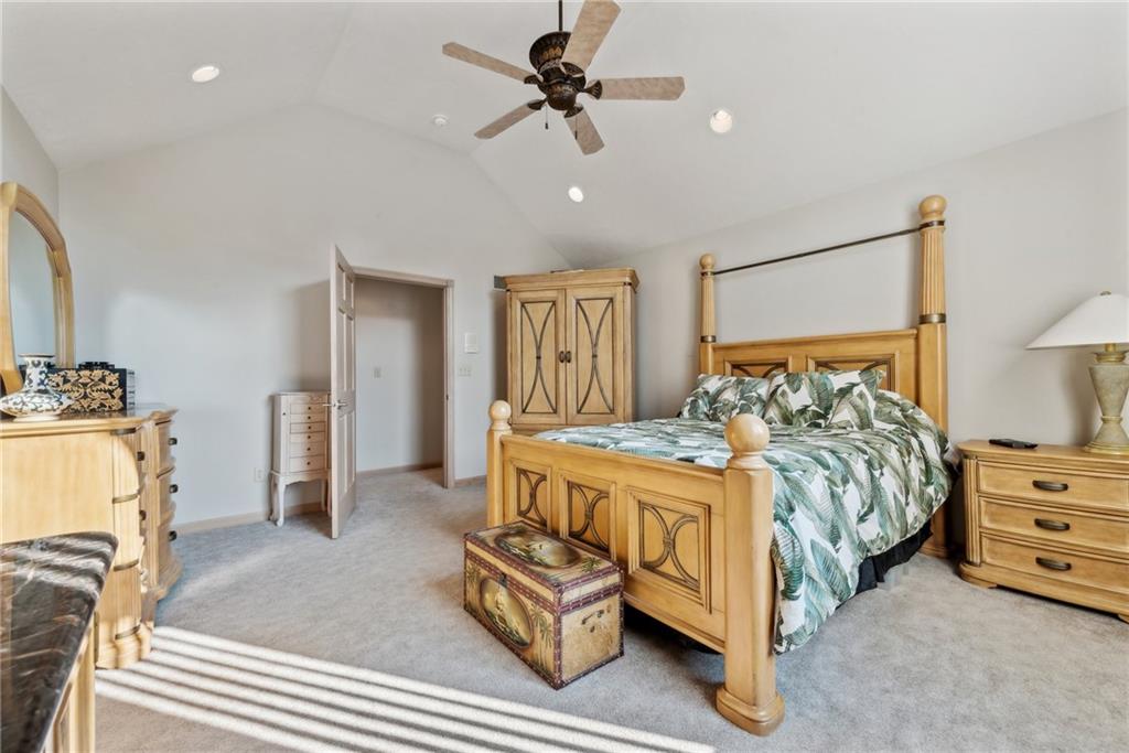 339 Kathy Drive Belle Vernon, PA 15012 - Photo 22 of 48 a bed room with a bed and a ceiling fan
