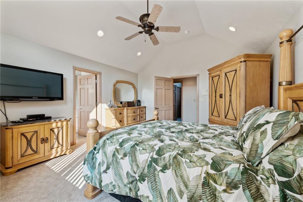 339 Kathy Drive Belle Vernon, PA 15012 - Photo 23 of 48 a bedroom with a bed and a flat screen tv