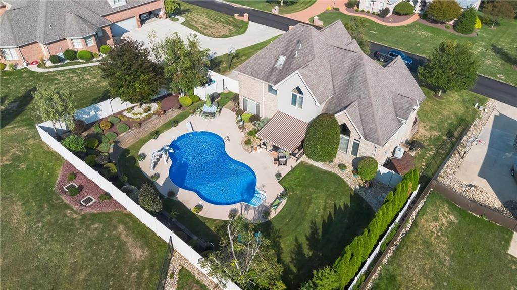 339 Kathy Drive Belle Vernon, PA 15012 - Photo 46 of 48 an aerial view of a house swimming pool and outdoor space