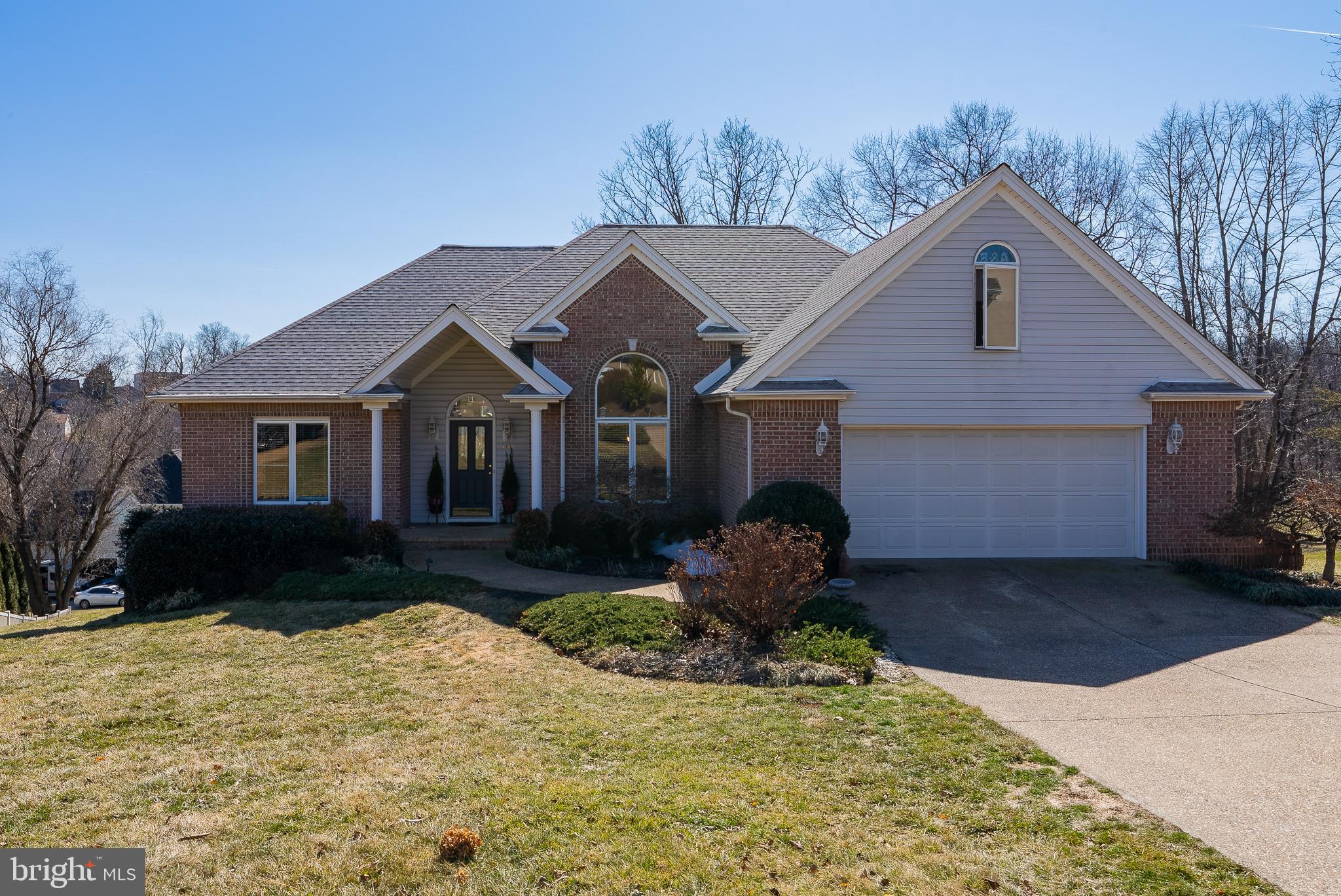3741 Davis Road Penn Laird, VA 22846 - Photo 7 of 93 a front view of a house with a yard and garage