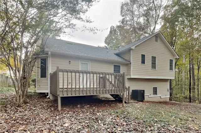 a house with a outdoor space