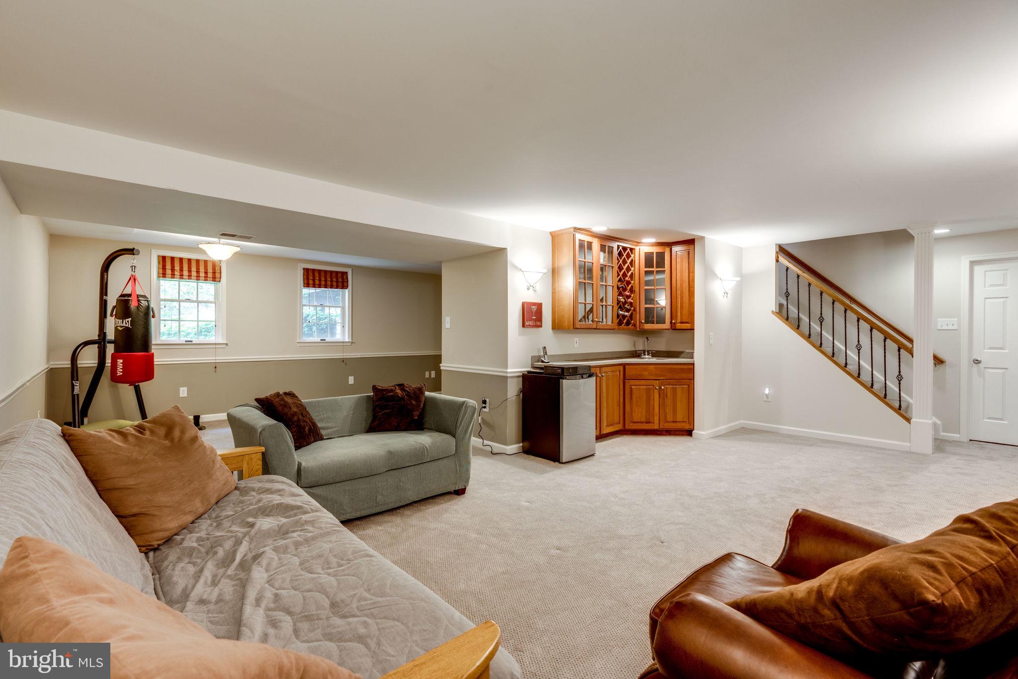 8959 Sycamore Ridge Road Fairfax Station, VA 22039 - Photo 48 of 63 Fully finished basement brand new paint and carpet