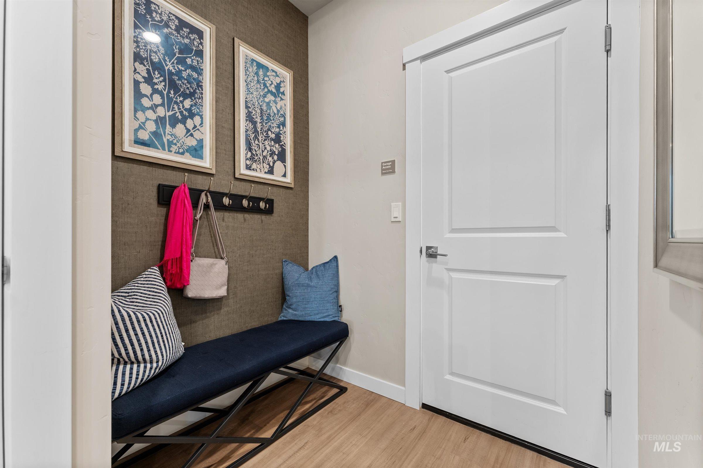 4149 South Colditz Way Meridian, ID 83642 - Photo 14 of 42 Mudroom featuring wood finished floors and baseboards