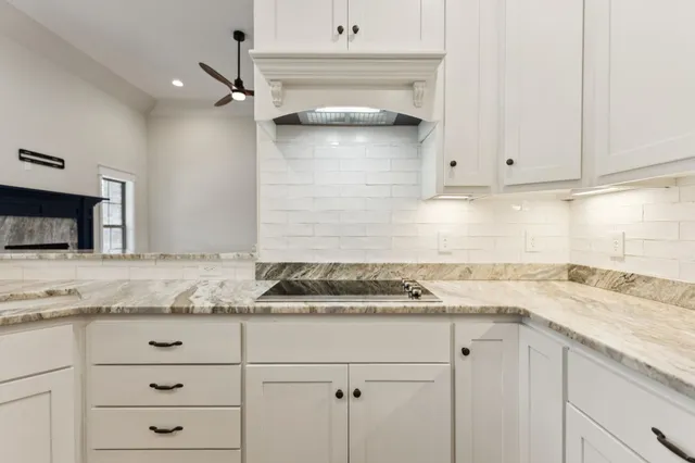 a view of a kitchen sink