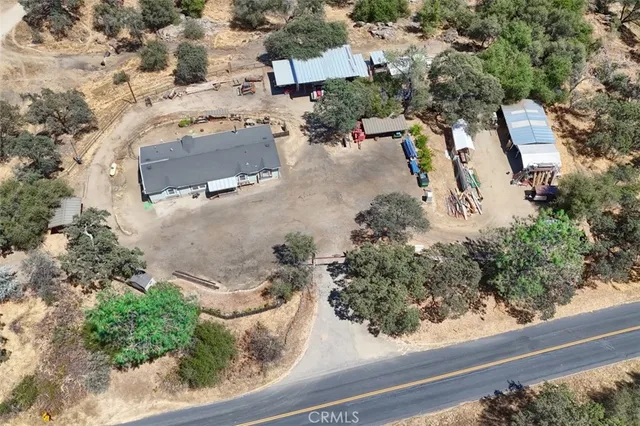 a view of a street with sitting area