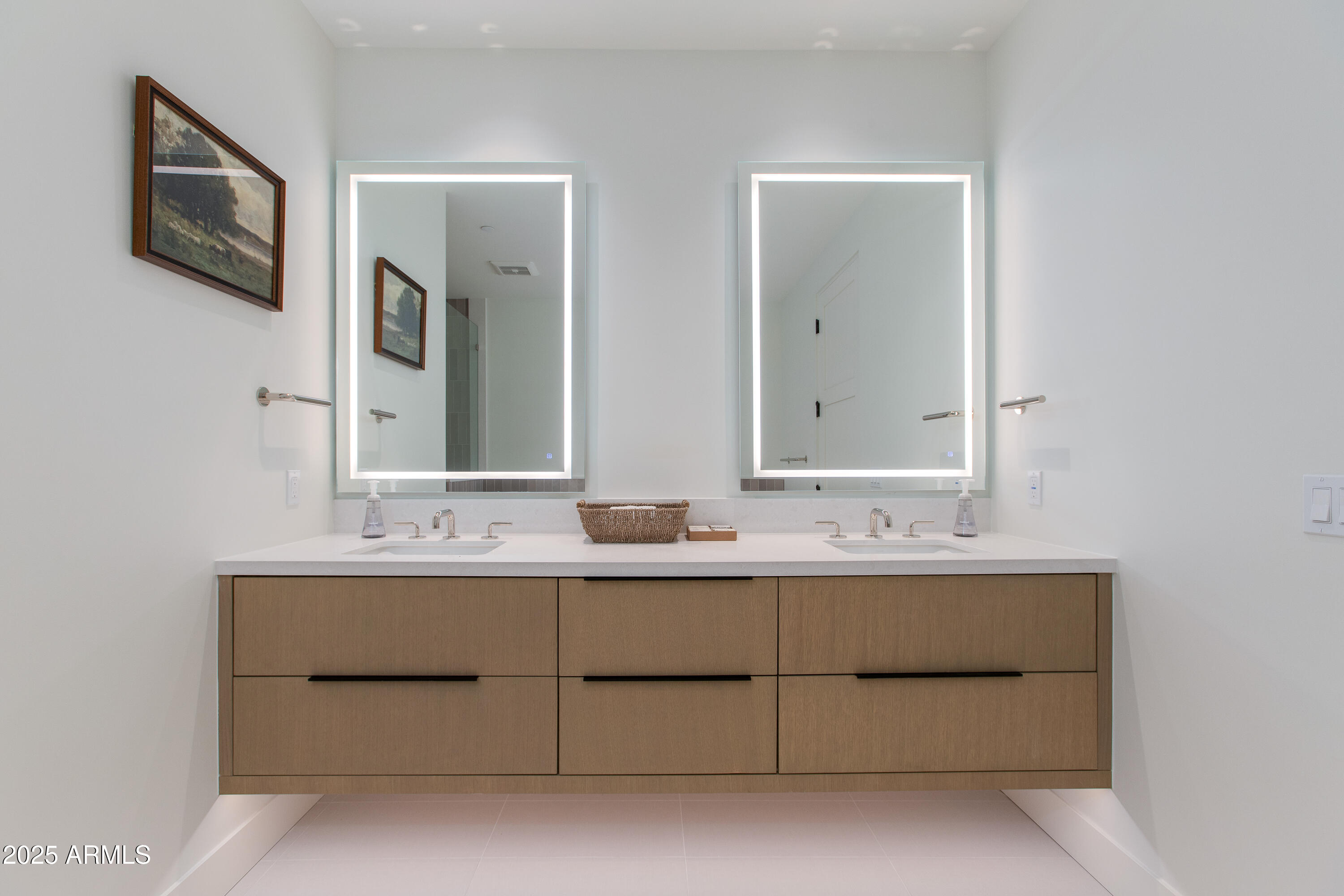 5000 North Camelback Ridge Drive, Unit 206 Scottsdale, AZ 85251 - Photo 33 of 62 a bathroom with a double vanity sink mirror and