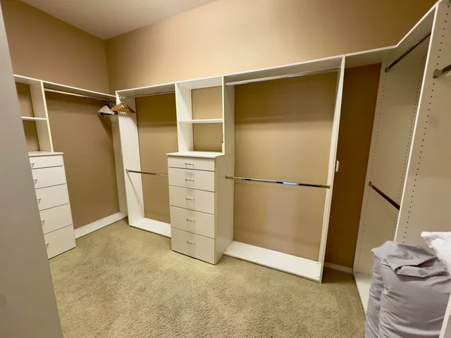 a view of closet area