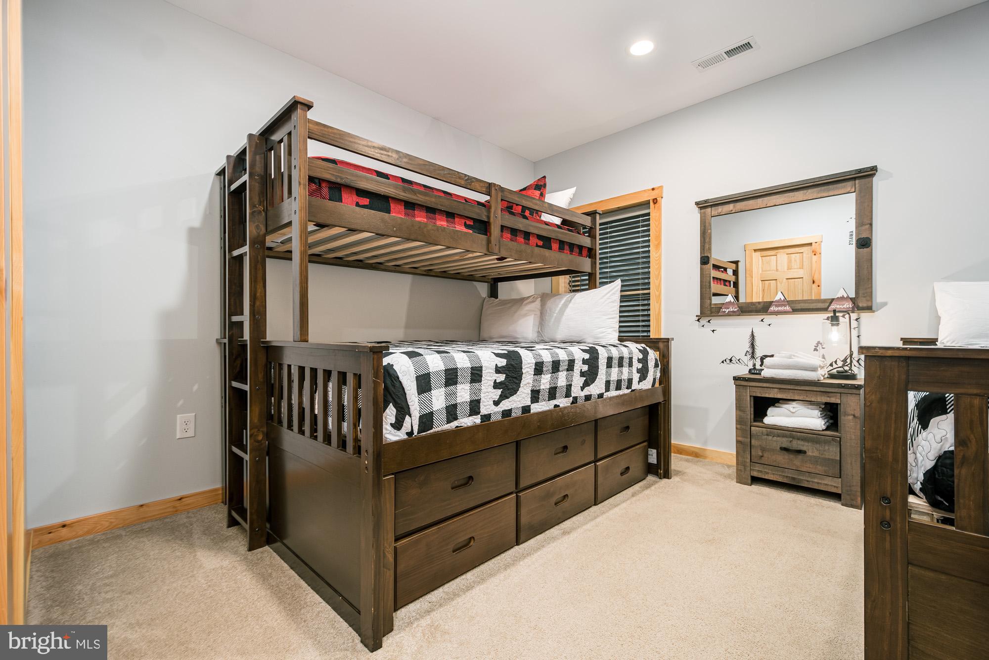 966 Fork Run Trail McHenry, MD 21541 - Photo 32 of 50 a bedroom with furniture and baby crib