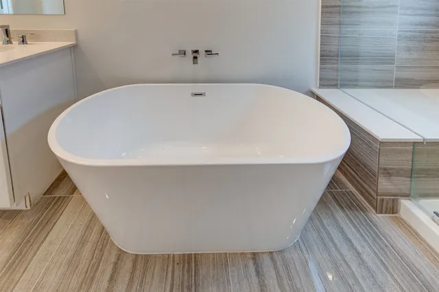 a view of wooden floor