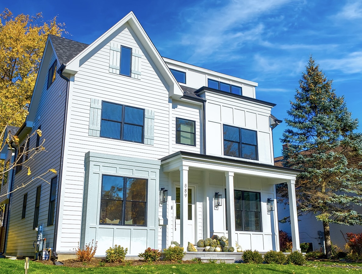 889 Cherry Street Winnetka, IL 60093 - Photo 1 of 76 a front view of a house