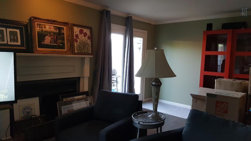 1355 General George Patton Road Nashville, TN 37221 - Photo 4 of 16 LIVING ROOM WITH WOOD BURNING FIREPLACE
