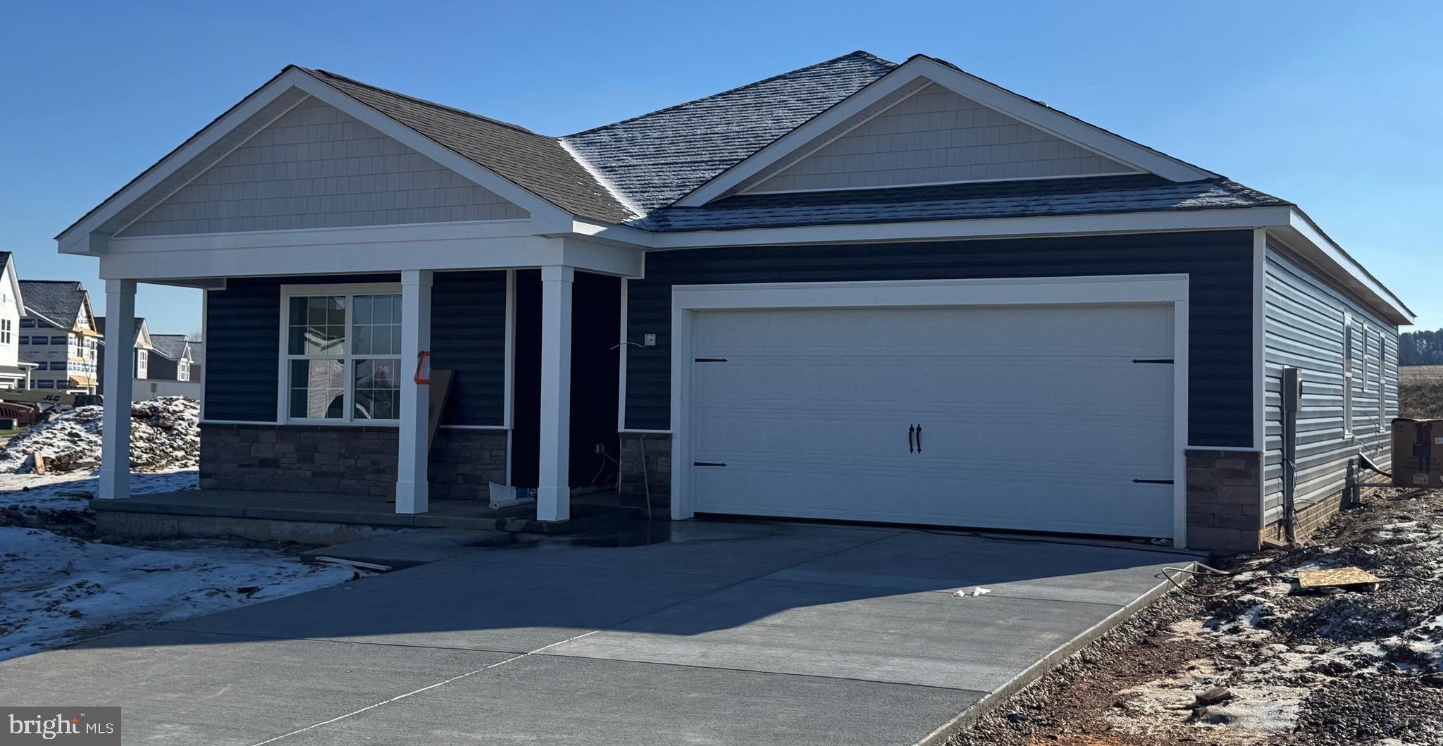 a front view of a house