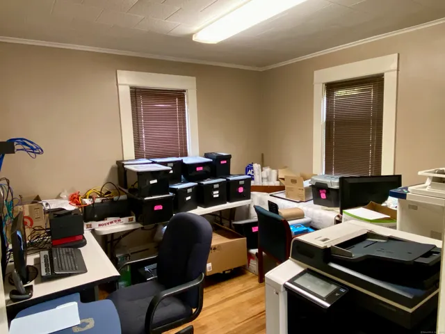 a room with furniture