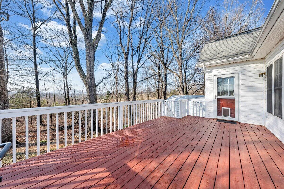 2695 Hardy Road Hardy, VA 24101 - Photo 25 of 36 a view of wooden deck
