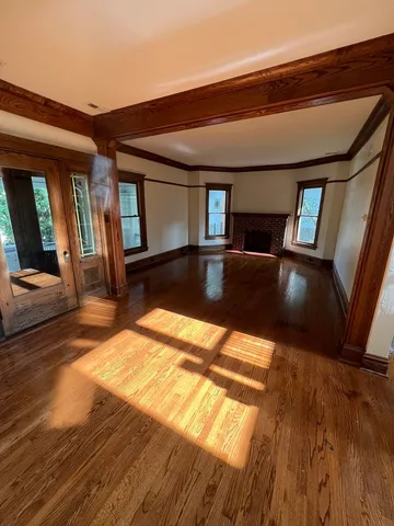 a view of swimming pool with seating space