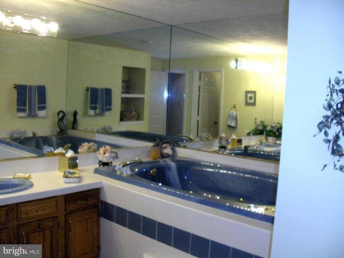6811 Mallow Court Springfield, VA 22152 - Photo 24 of 30 a bathroom with a sink and a mirror