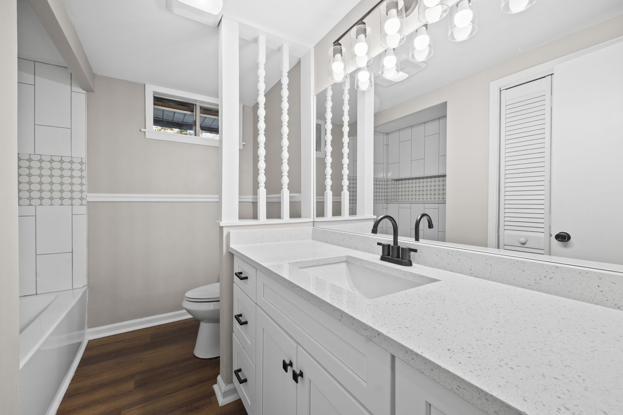 133 Mockerson Road Leoma, TN 38468 - Photo 18 of 33 a bathroom with a sink a toilet a mirror and shower
